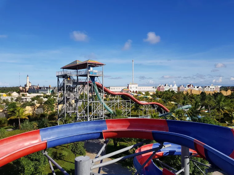 Water slide at heights in Hoi An Vietnam